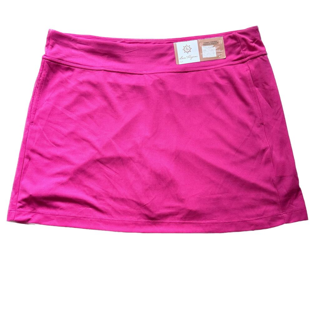 BEN HOGAN Golf Skort 2XL Pink 16 Inch Pull On Stretch Tennis Athletic NWT